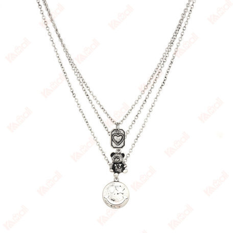 silver necklace sweet and cool